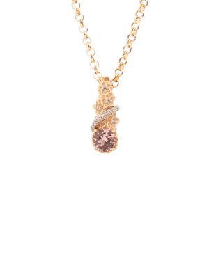 粉紅色寶石項鍊 (Demo)